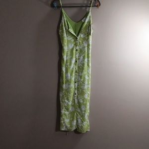 Green Floral Maxi Dress